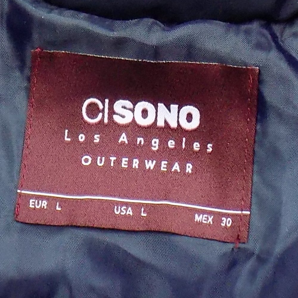 Ci Sono Womens Zip Front Puffer Coat 2-Tone Blue/Red NWT Multiple Sizes Avail - Picture 9 of 11